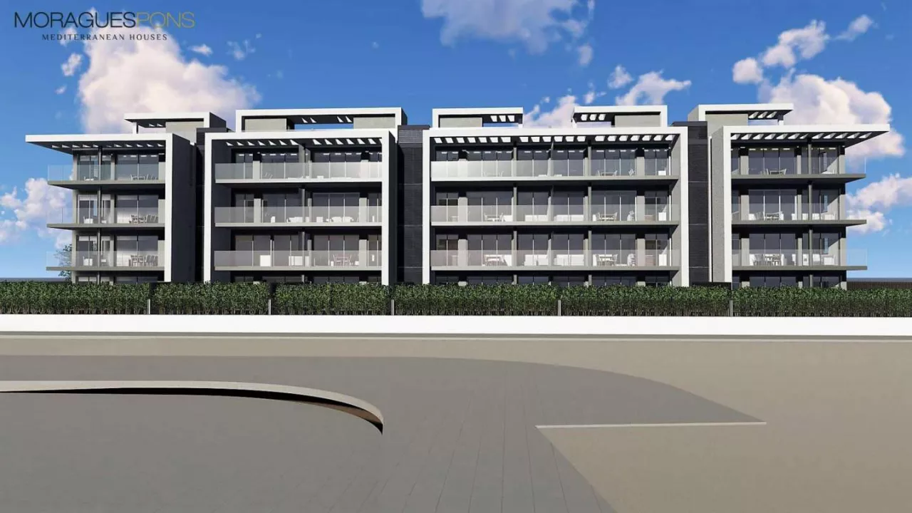 Eerste verdieping van nieuw gebouw in aanbouw aan het Arenal-strand in Jávea. - 2/15