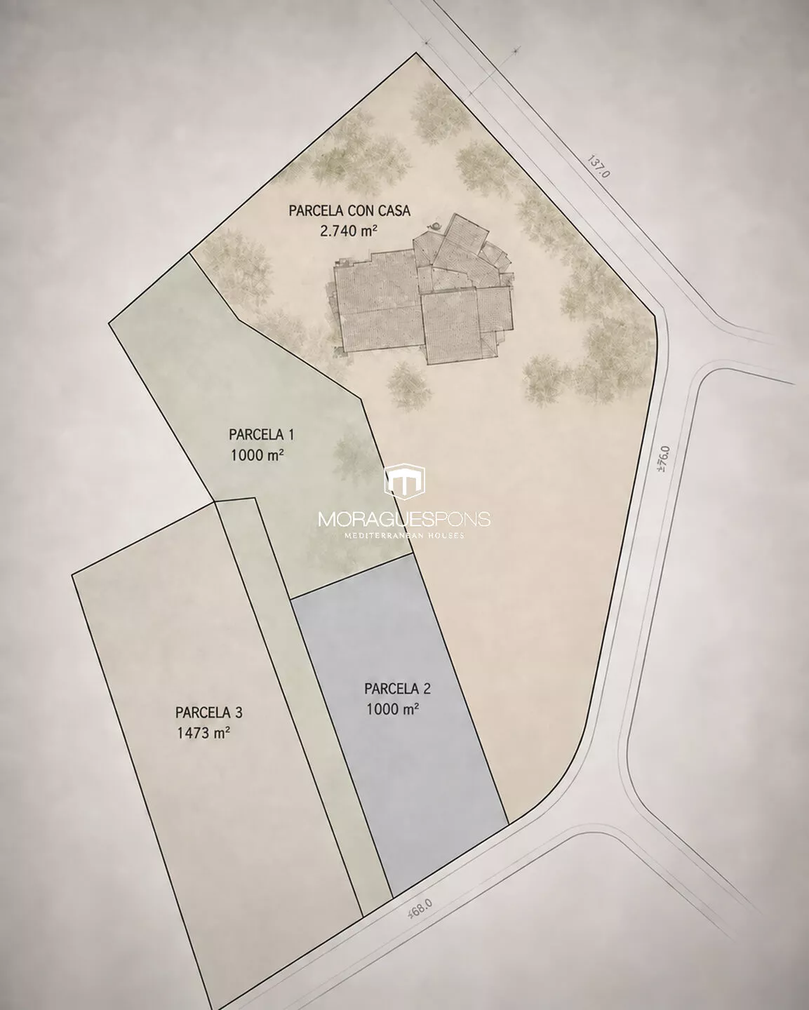 Grondpakket in de urbanisatie Rafalet – Jávea - 3/9