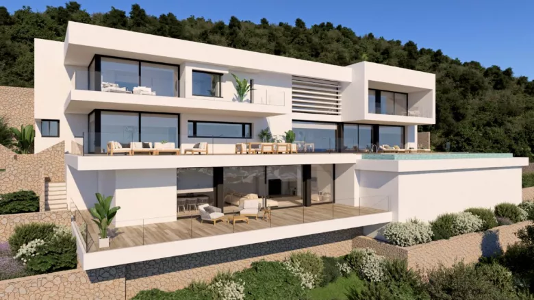 Villa Marblau chalet de lujo en Residencial Jazmines Cumbre del Sol - 3/12