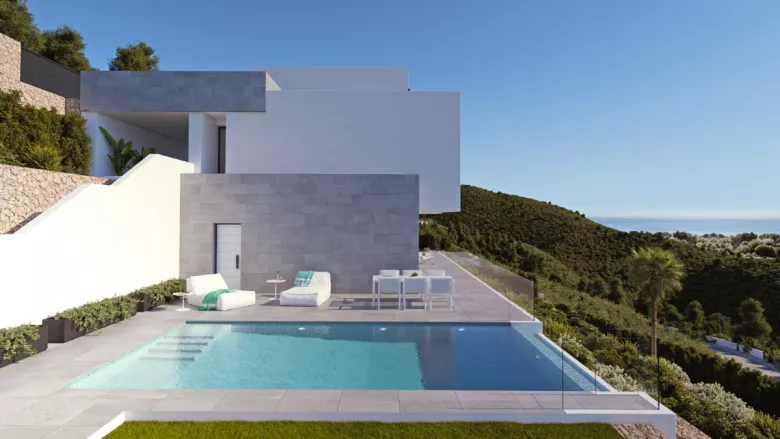 Villa Senza, en la sierra de Altea y con vistas al mar. - 3/6