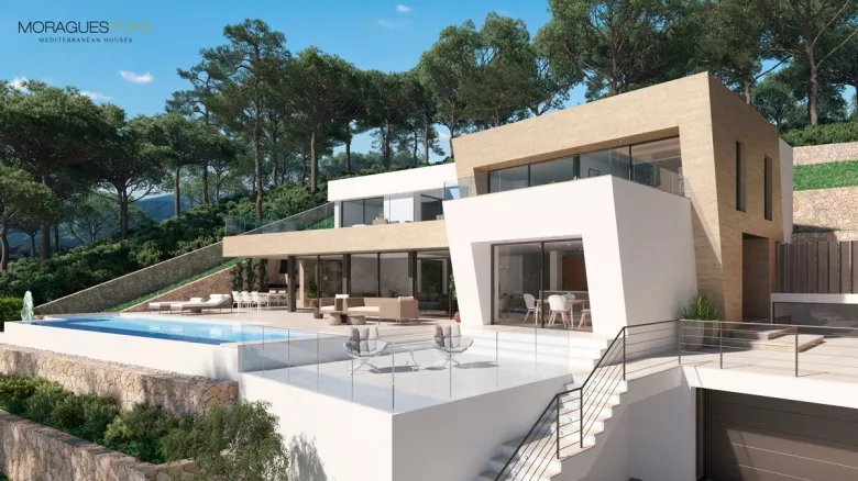 Villa en construcción con vistas a la bahía de Jávea - 3/9