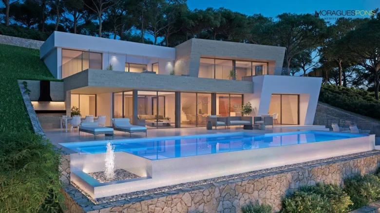 Villa en construcción con vistas a la bahía de Jávea - 5/9