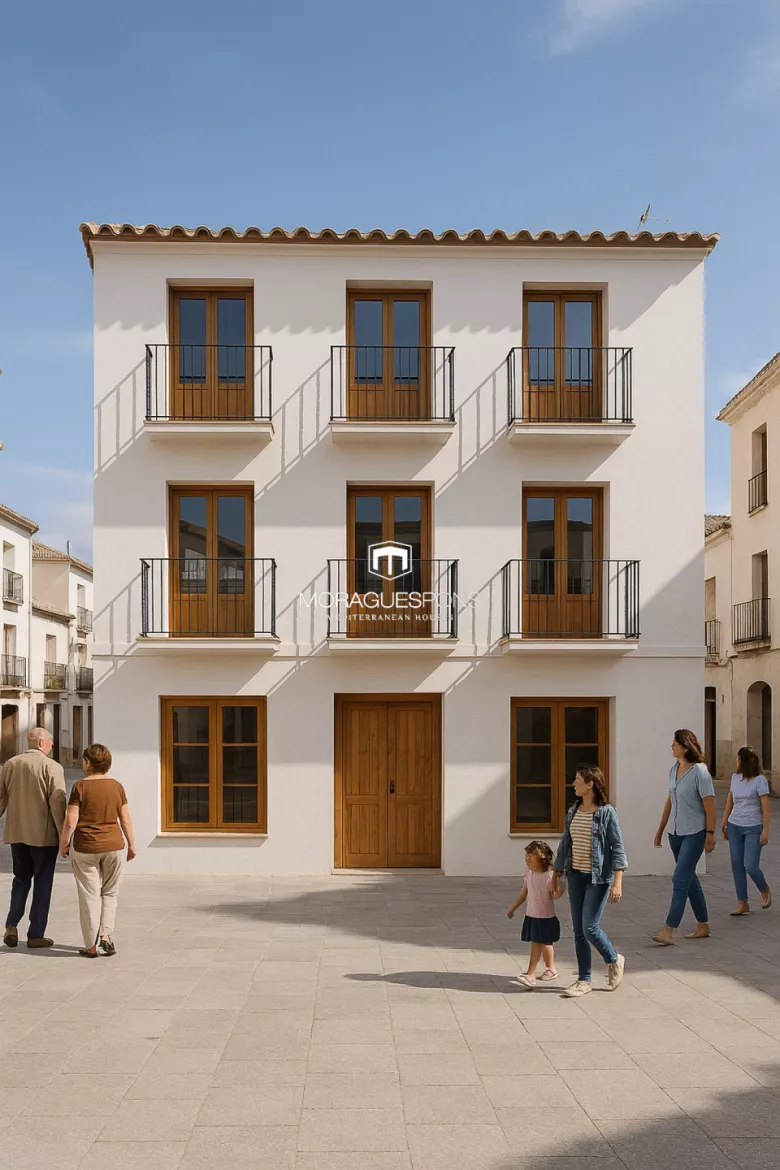 Típica casa de pueblo con dos alturas y local comercial en Javea - 1/2