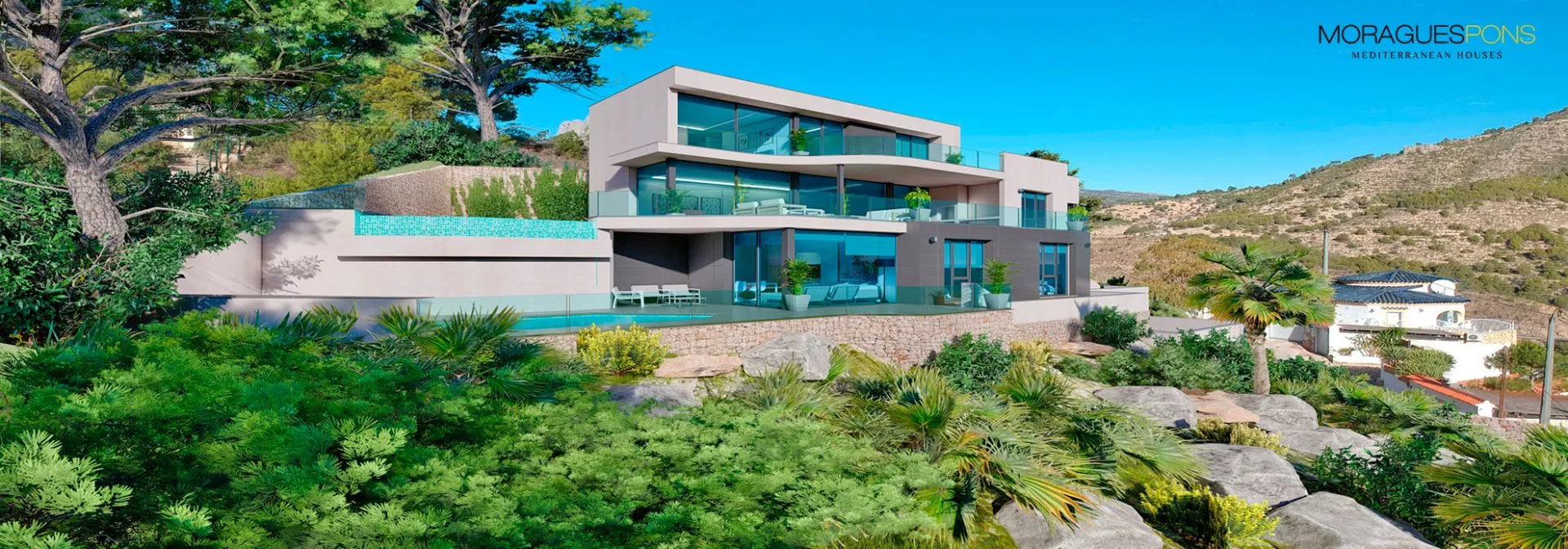 For sale in Calpe luxury villa with sea views - 2/12