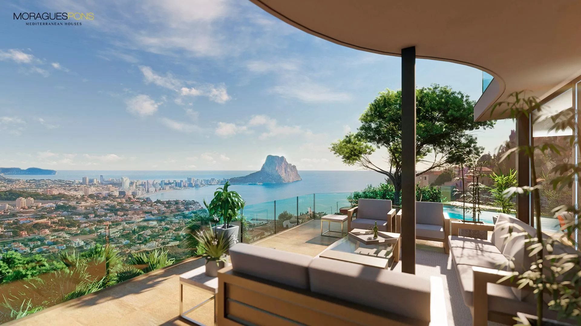 For sale in Calpe luxury villa with sea views - 3/12