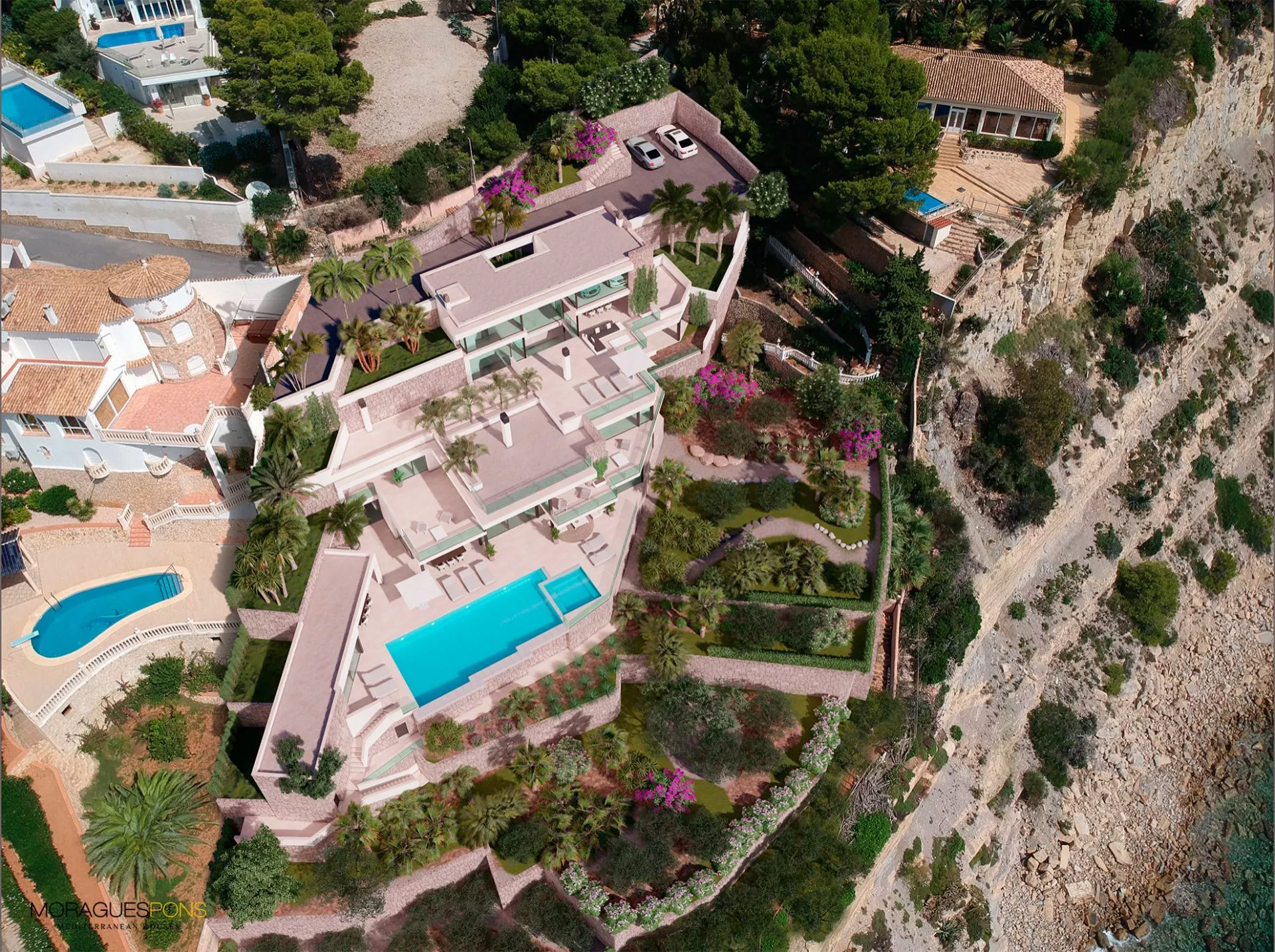Luxury villa for sale in Moraira with sea views. - 5/6
